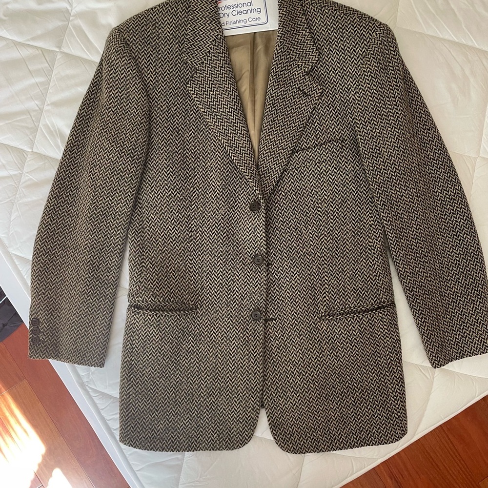 Emporio Armani Beige and Black Blazer